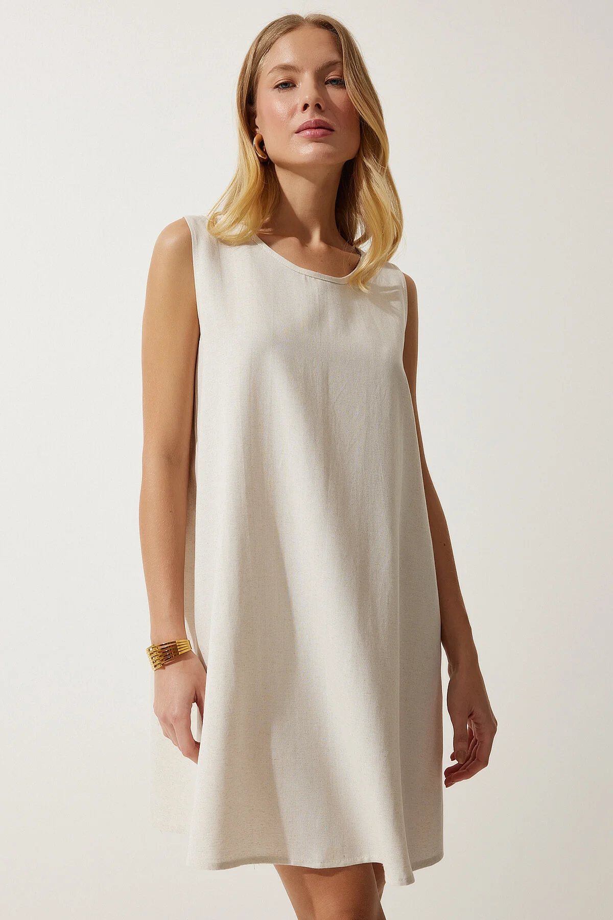 Happiness İstanbul  Kleid - Beige - A-Linie