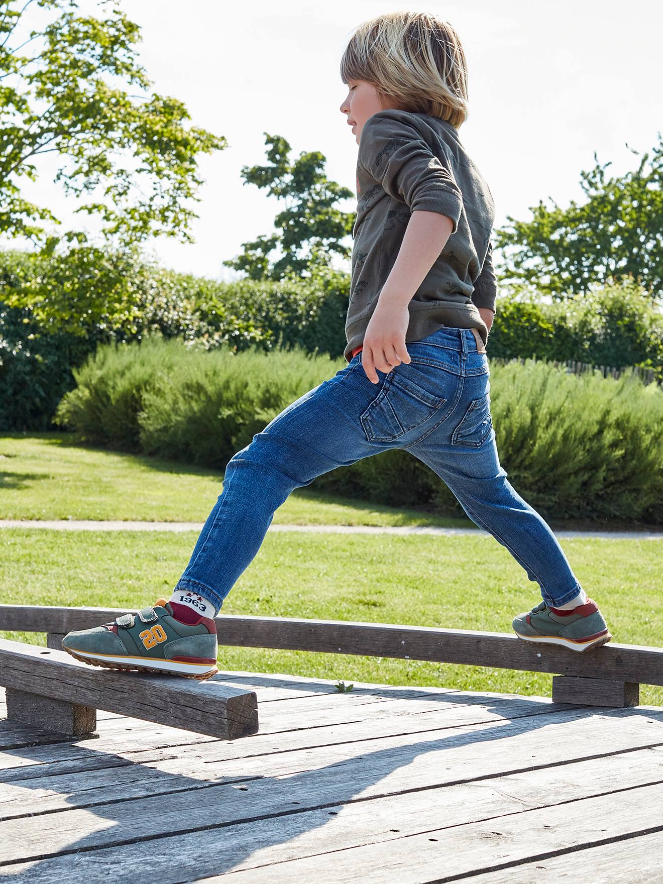 Jean slim Superflex garçon super extensible denim brut