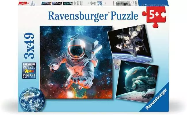 Kinderpuzzle ab 5 Jahren - Abenteuer Weltraum - 49 Teile