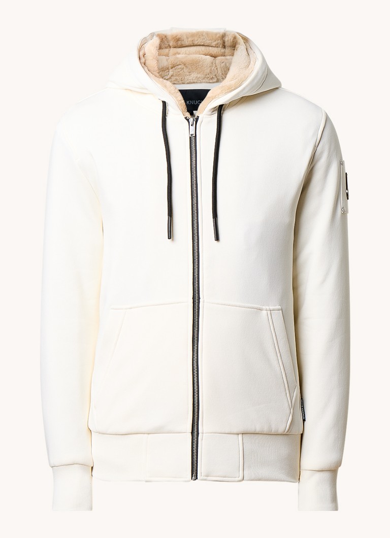 Moose Knuckles Classic Bunny polsterēts sporta krekls ar mākslīgo kažokādu