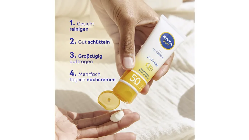NIVEA SUN Anti-Age UV Sonnenschutz Q10 LF50 50 ml