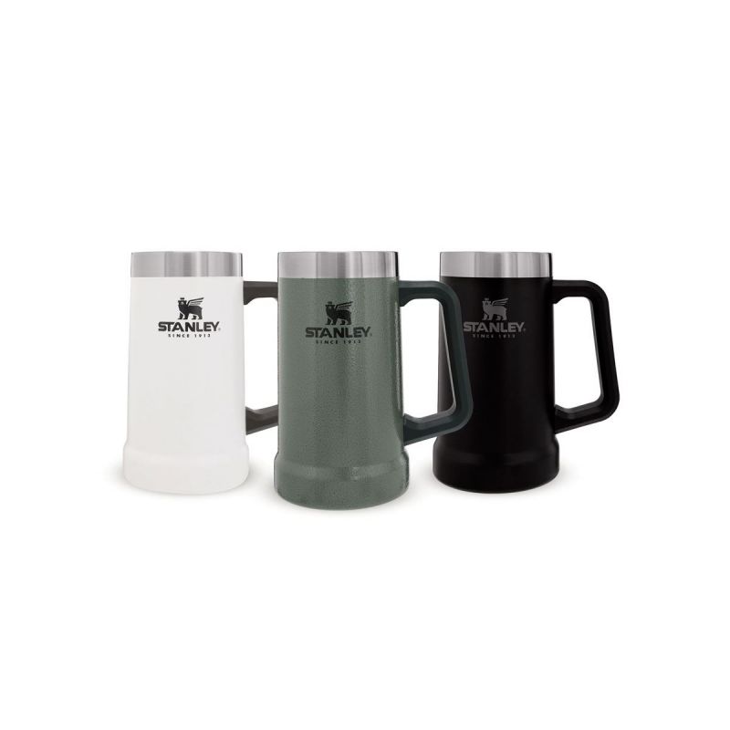 Stanley Adventure Big Grip Beer Stein 24oz\/700ml Matte Black Pebble