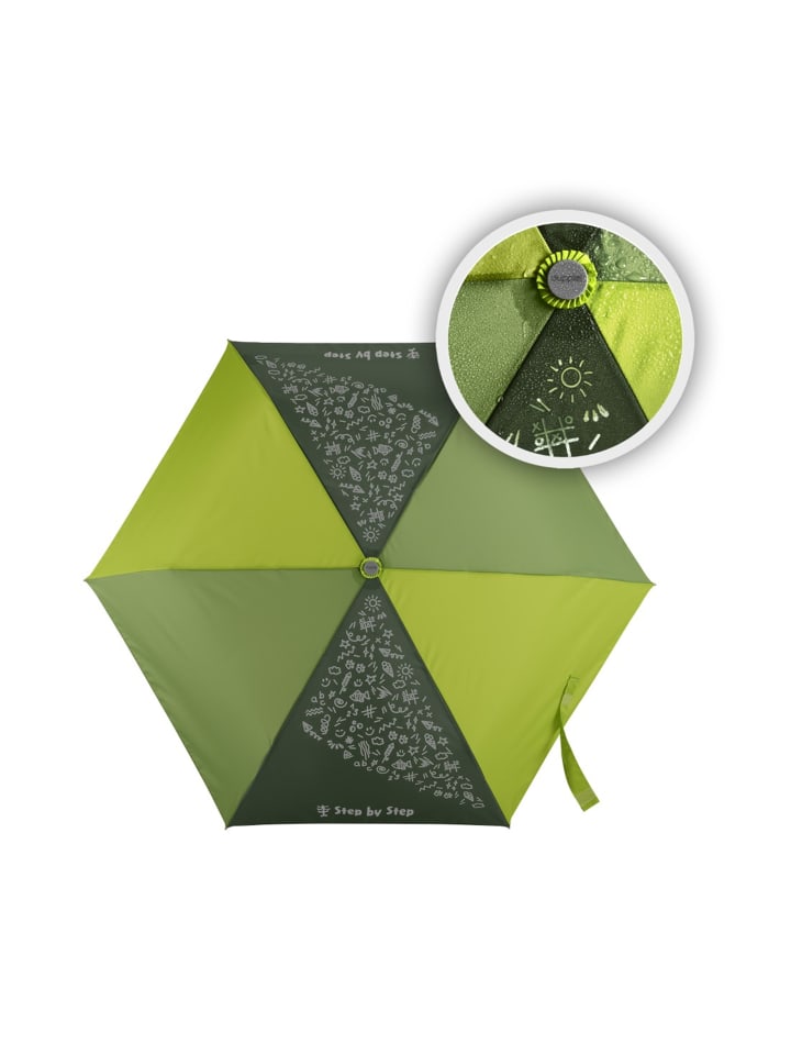 Step by Step Regenschirm Magic Rain EFFECT in Grün günstig kaufen Ø 100 cm