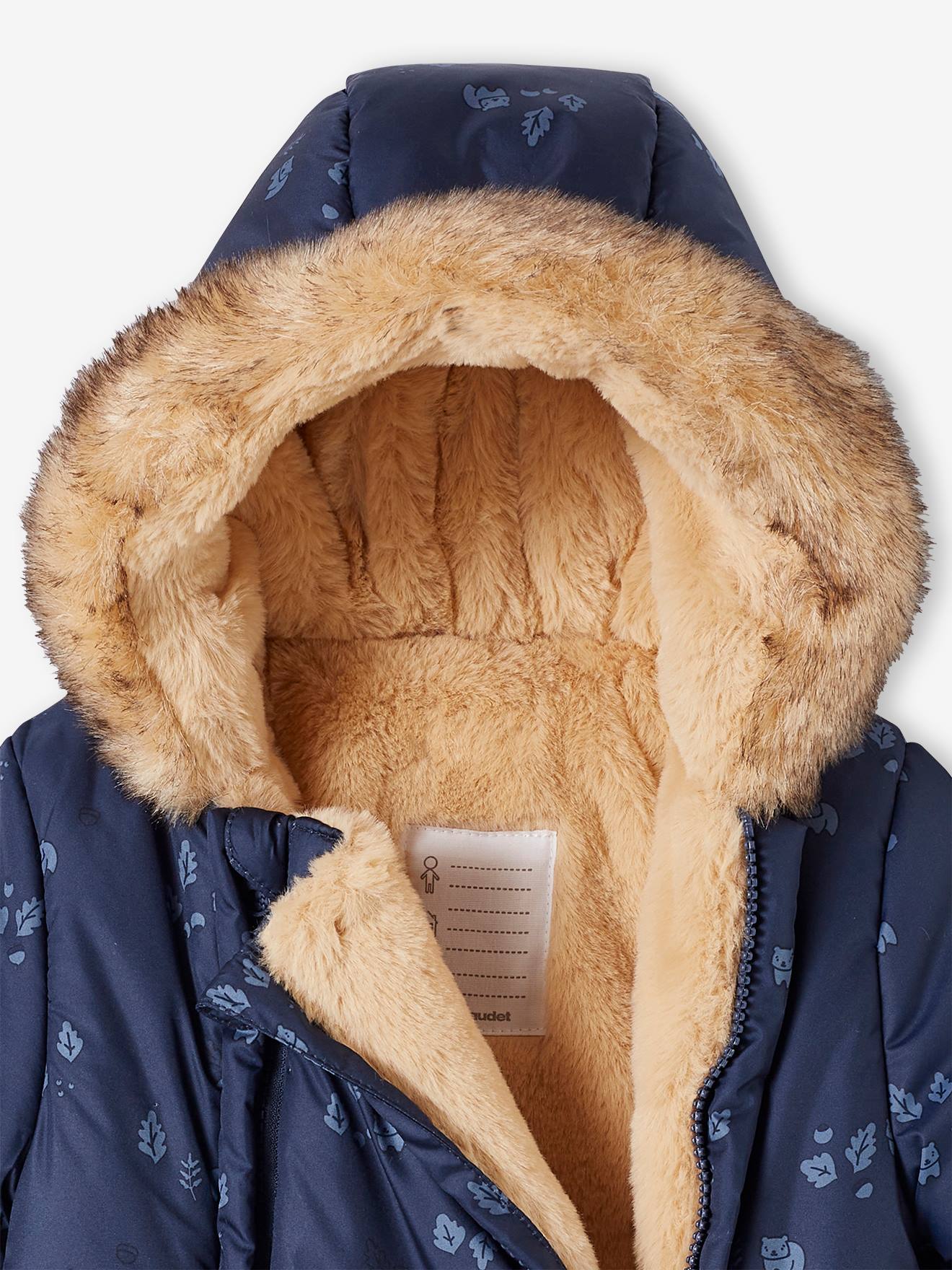 Vertbaudet Baby Winter-Overall mit Recycling-Polyester, gefüttert - nachtblau