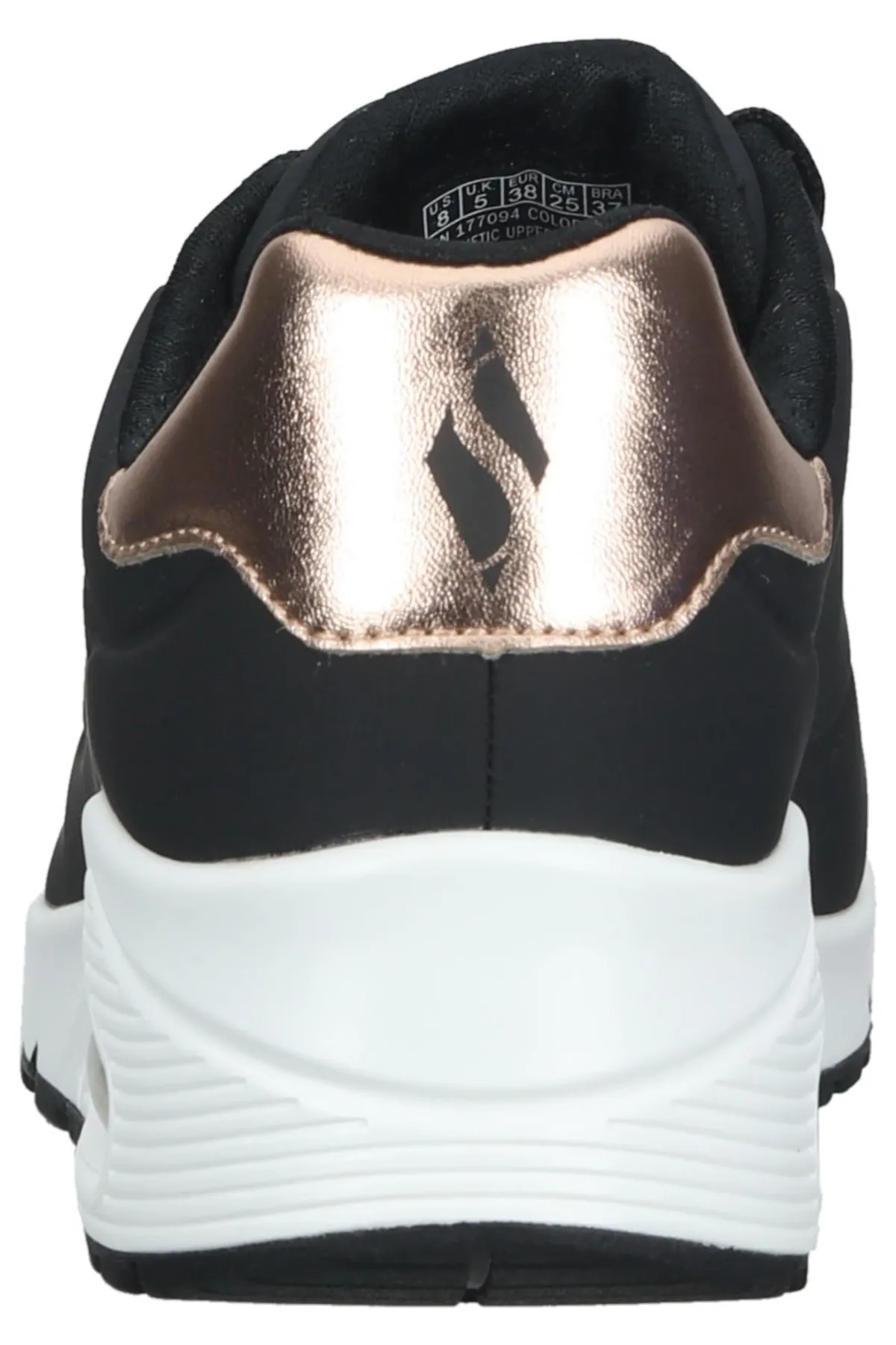 SKECHERS  Sneaker - Schwarz - Flacher Absatz