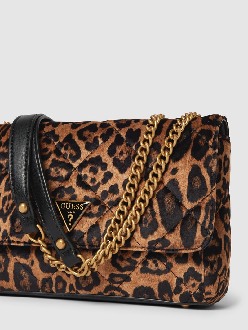 Handtasche mit Animal-Print Modell 'CESSILY' in dunkelgelb