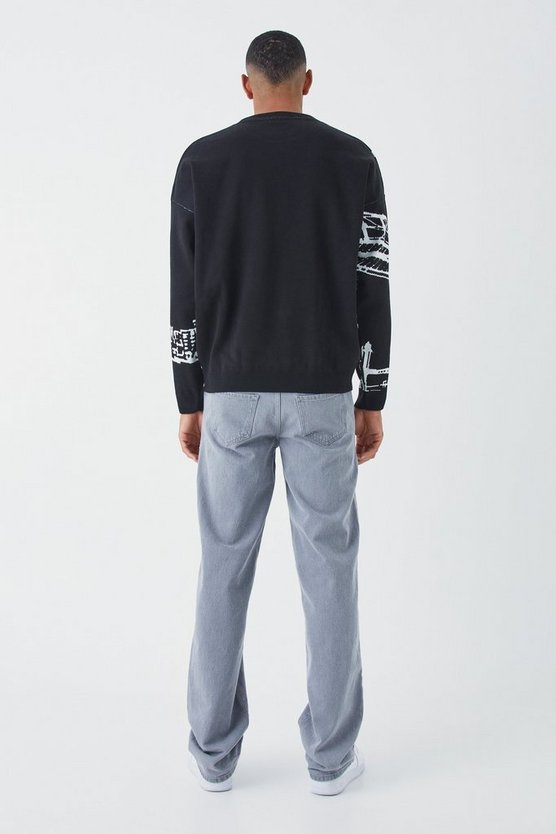 Tall Oversize Pullover mit Print