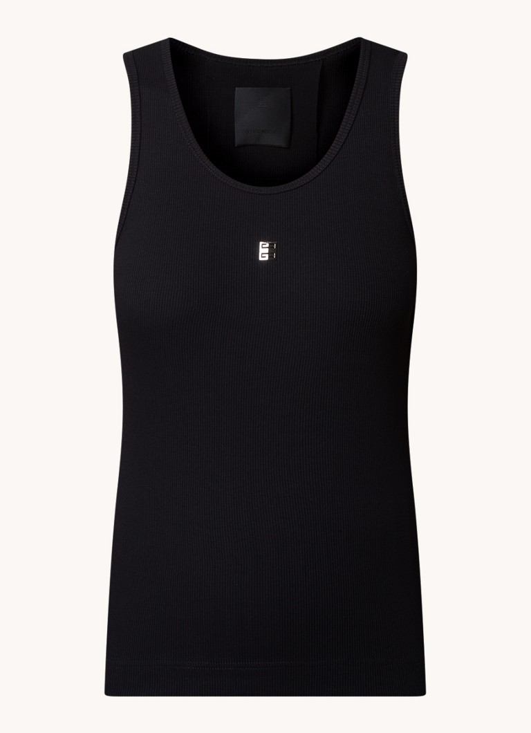 Canotta Givenchy a coste con logo