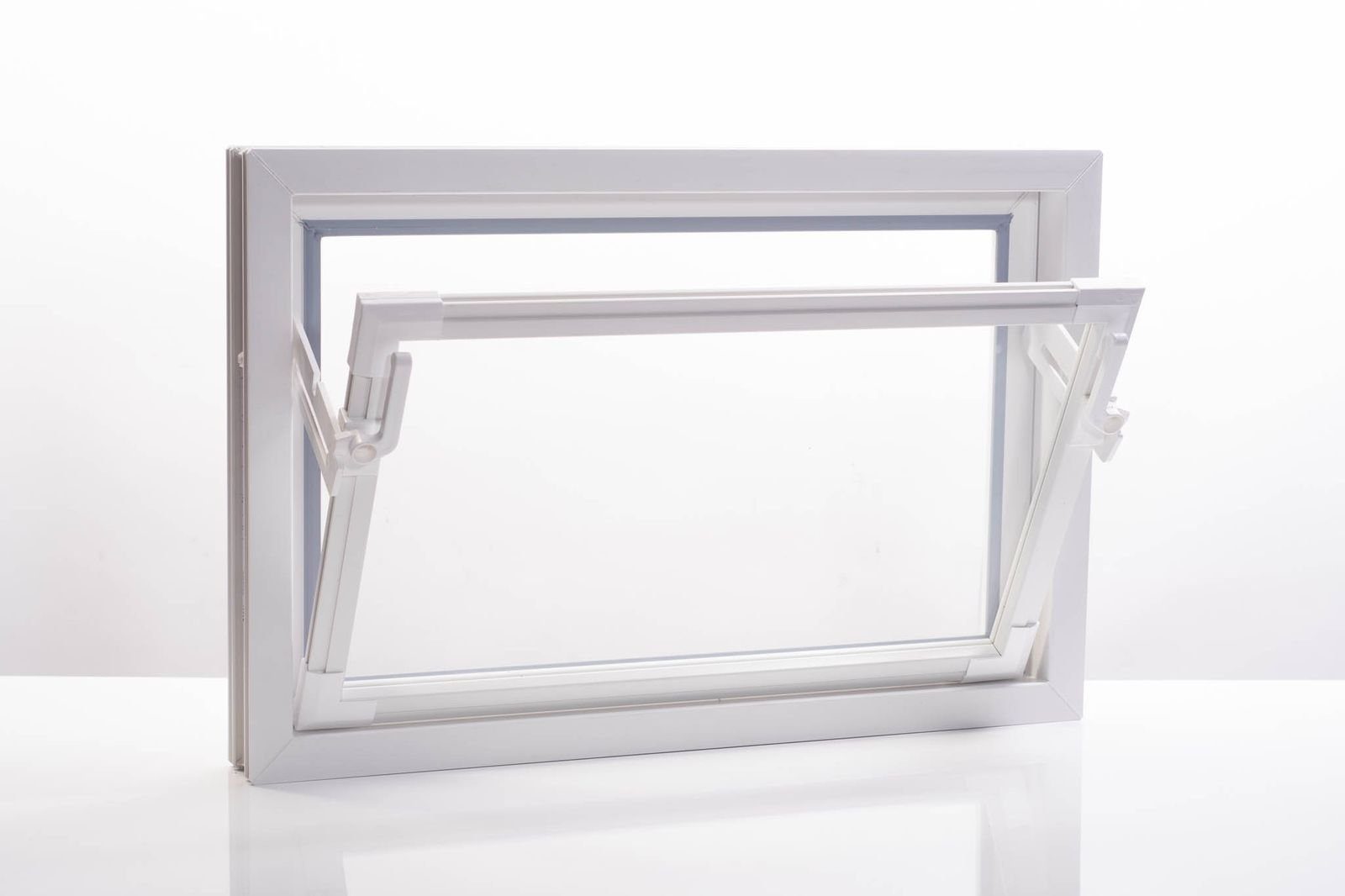 ACO Severin Ahlmann GmbH & Co. KG Kellerfenster ACO 60cm Nebenraumfenster Kippfenster Fenster weiß Kellerfenster Isoglasfenster, wärmeisolierende Kunststoff-Hohlkammerprofile