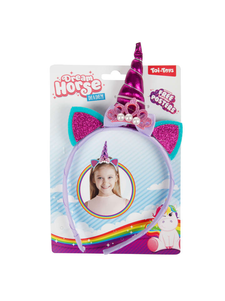 Toi-Toys DREAM HORSE Diadem Einhorn in lila günstig kaufen onesize