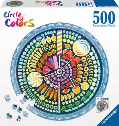 Puzzle 500 Teile - Circle of Colors Candy
