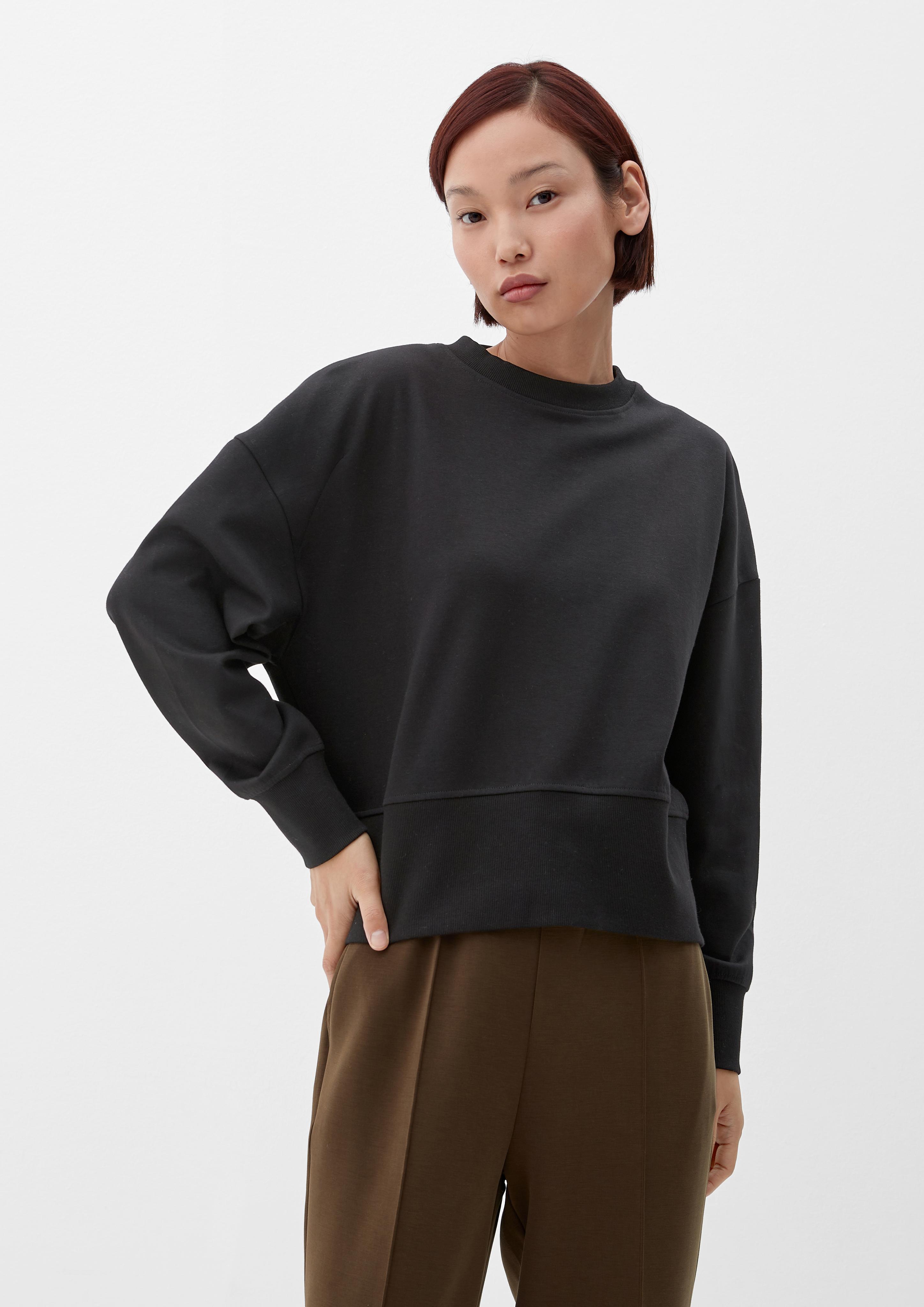 Sweatshirt mit Rippkragen  2121506-9999