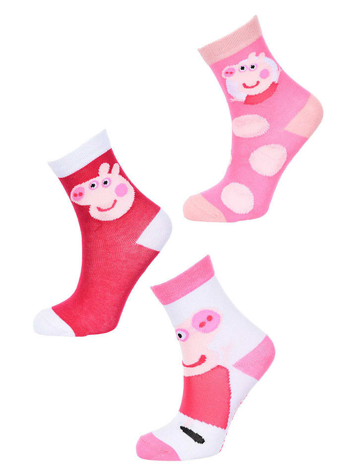 Peppa Pig 3er-Set: Socken 