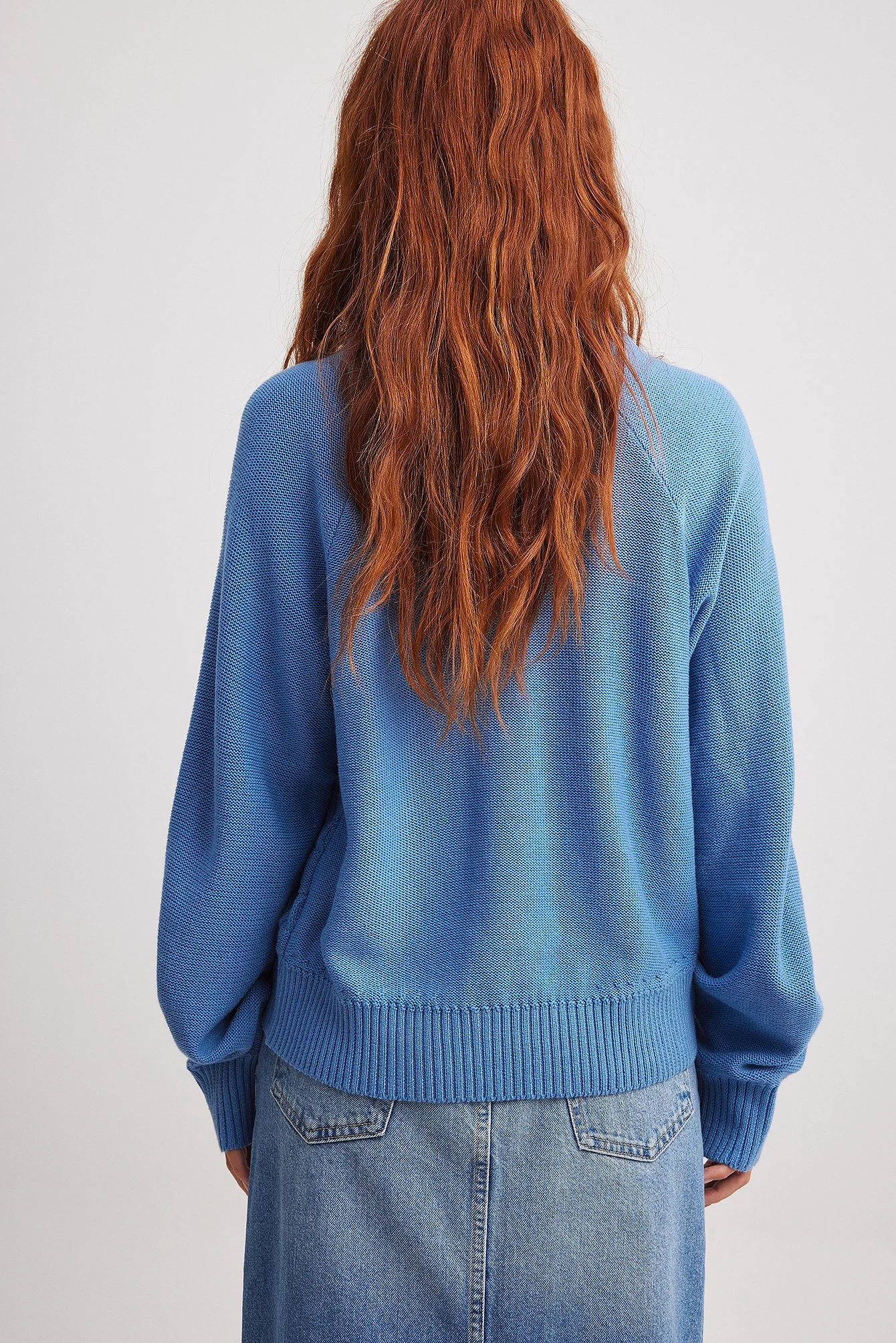 Strickpullover mit Rollkragen und Zopfmuster