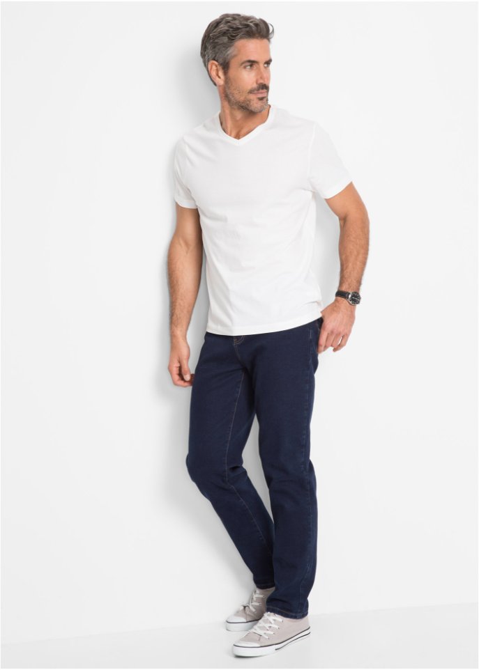 T-Shirt mit V-Ausschnitt (3er Pack)