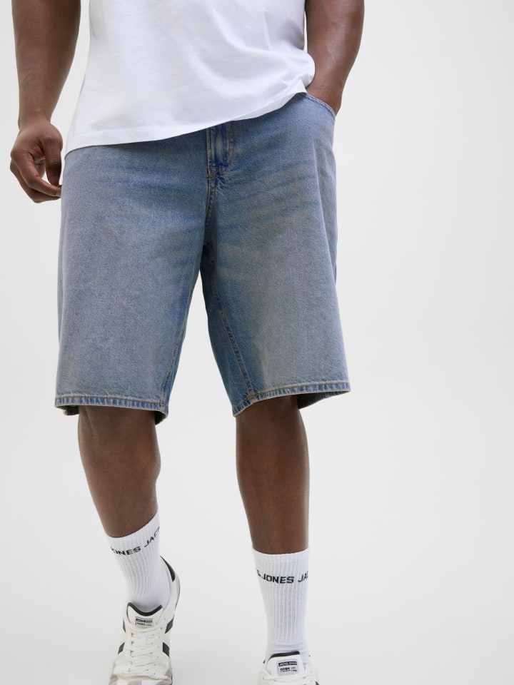 JACK & JONES PLUS Jeans-Shorts in Blue Denim 1 günstig kaufen