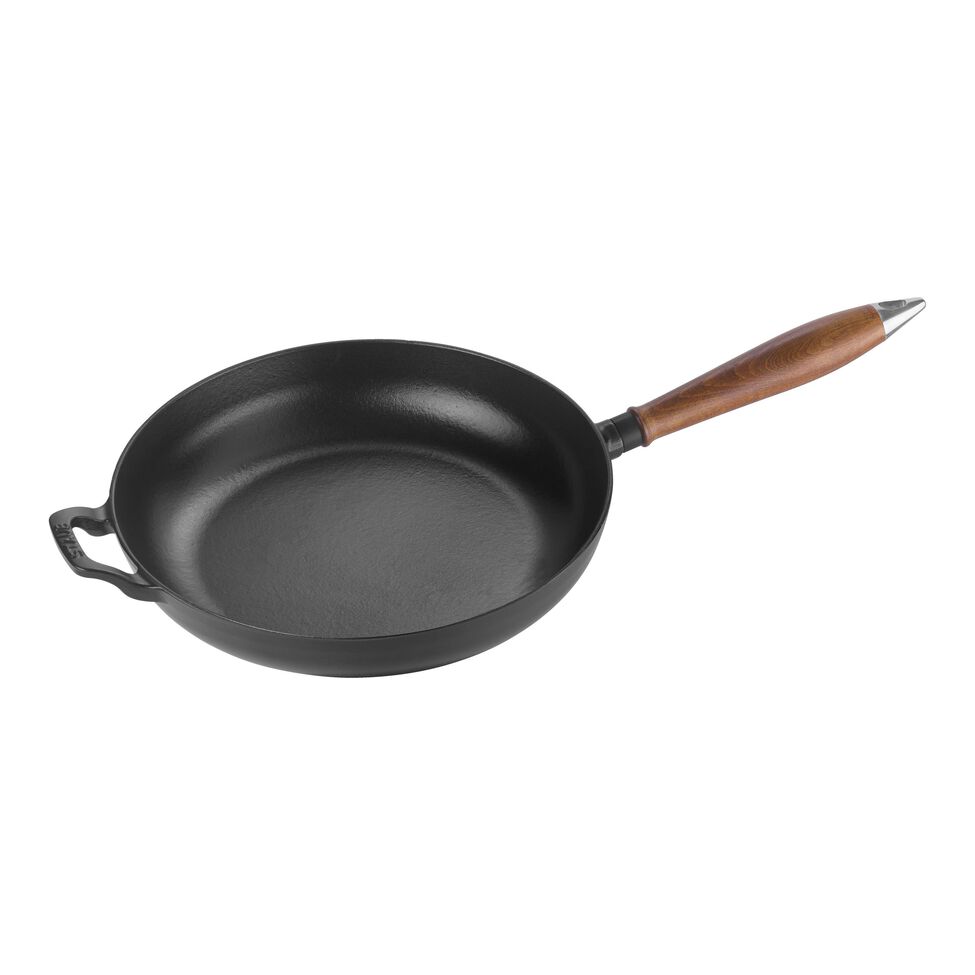 Bratpfanne 28 cm, Gusseisen, Schwarz