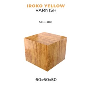 Scale75 - Iroko - Yellow Varnish (60 x 60 x 50)