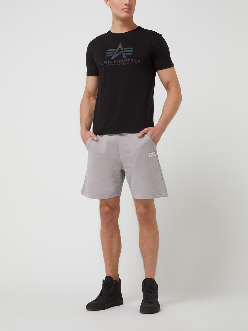 Sweatshorts aus Bio-Baumwolle in mittelgrau