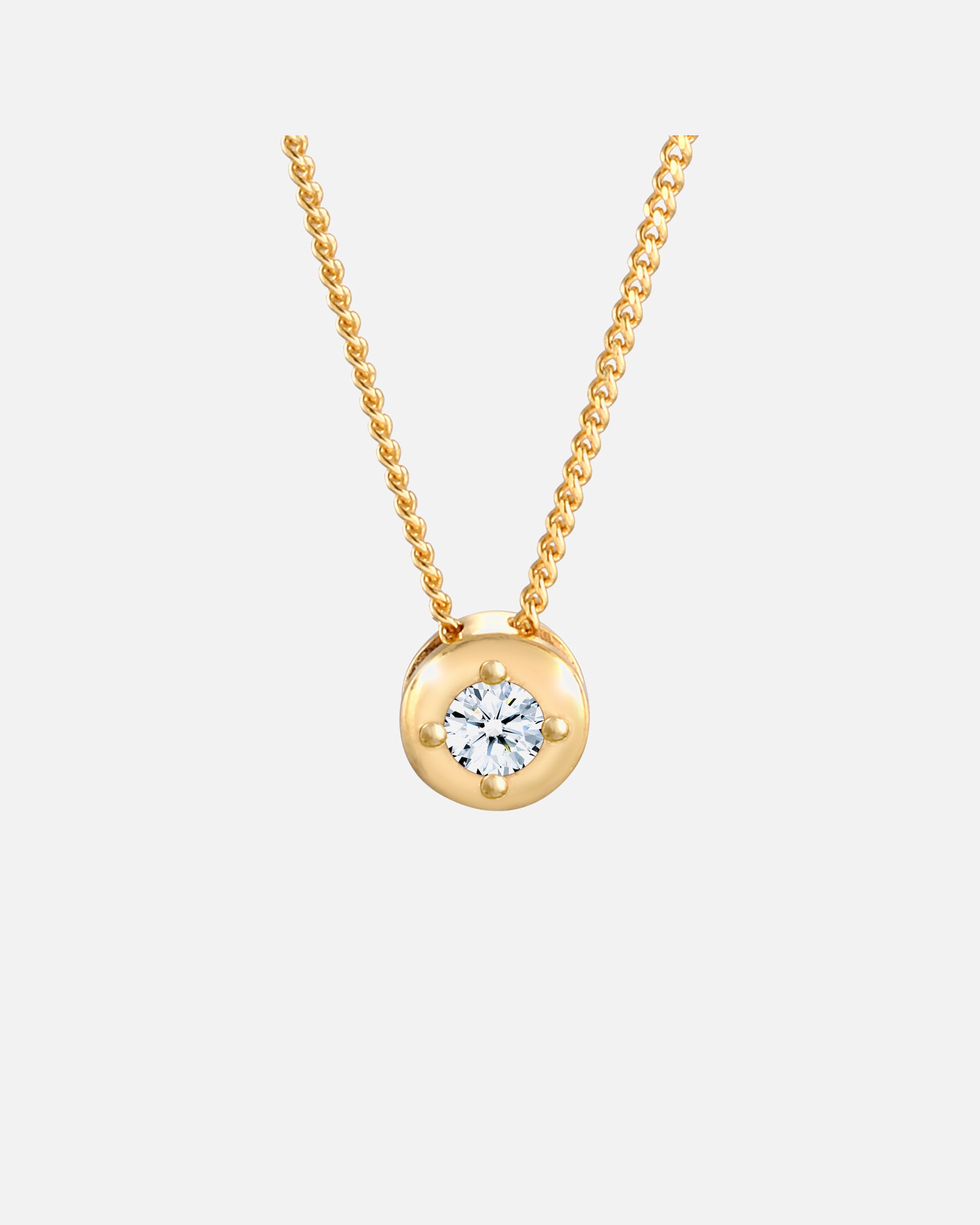 Elli DIAMONDS Elegáns női szoliter medál gyémánttal (0,11 karát) 925 sterling ezüstből