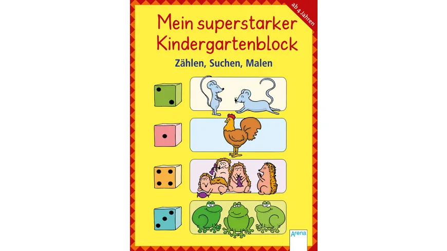 Mein superstarker Kindergartenblock. Zählen, Suchen, Malen