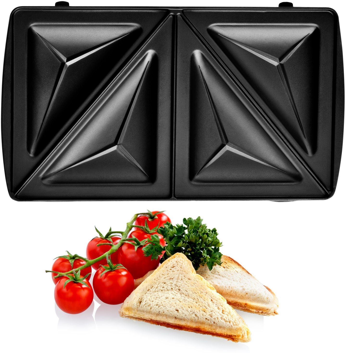 Hyundai 3-in-1-Sandwichmaker SM627, 700 W, austauschbare Sandwich/Waffel/Panini Platten, Lichtsignalisierung