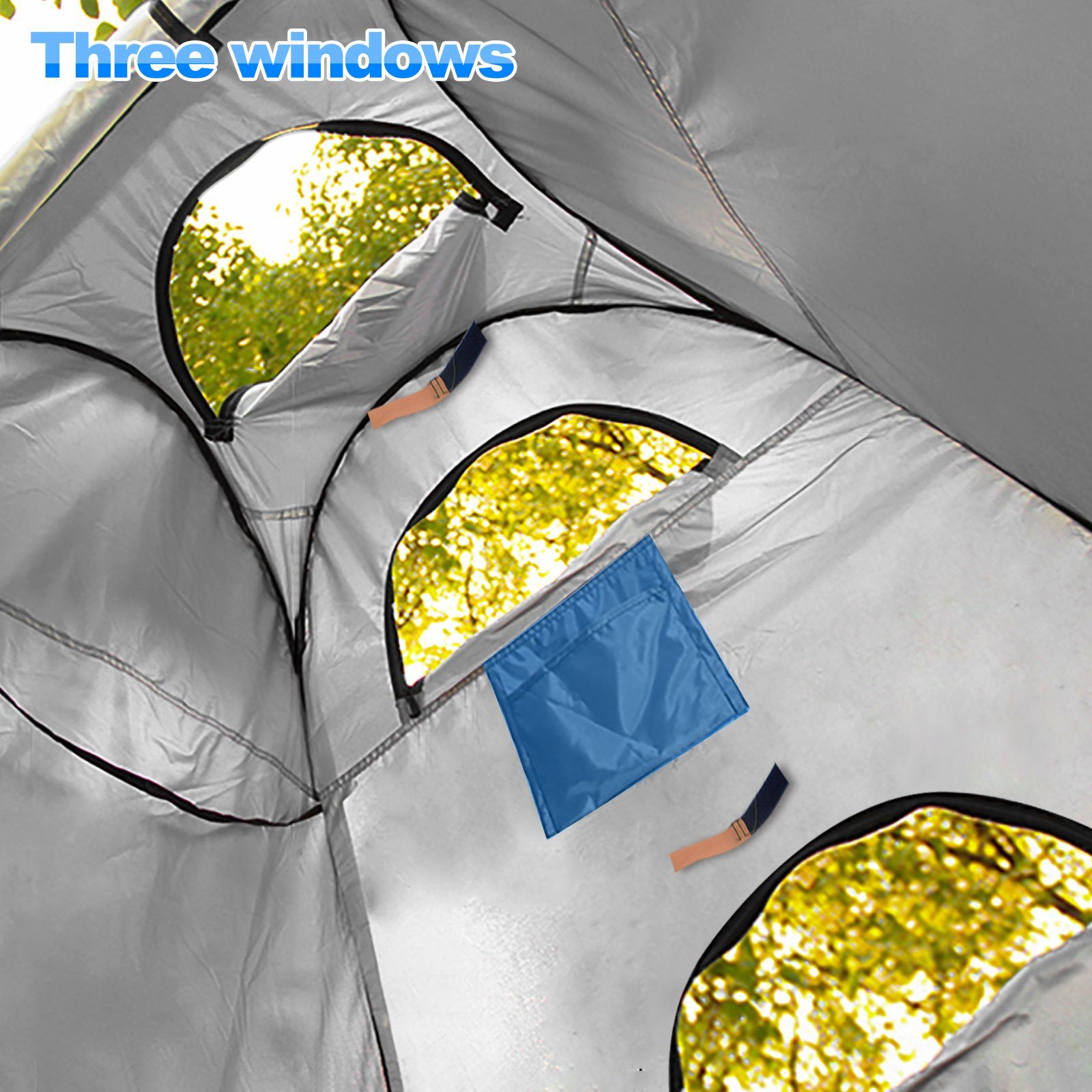 CLIPOP Faltzelt Campingzelt, Personen: 1, 150x150x190cm Duschzelt