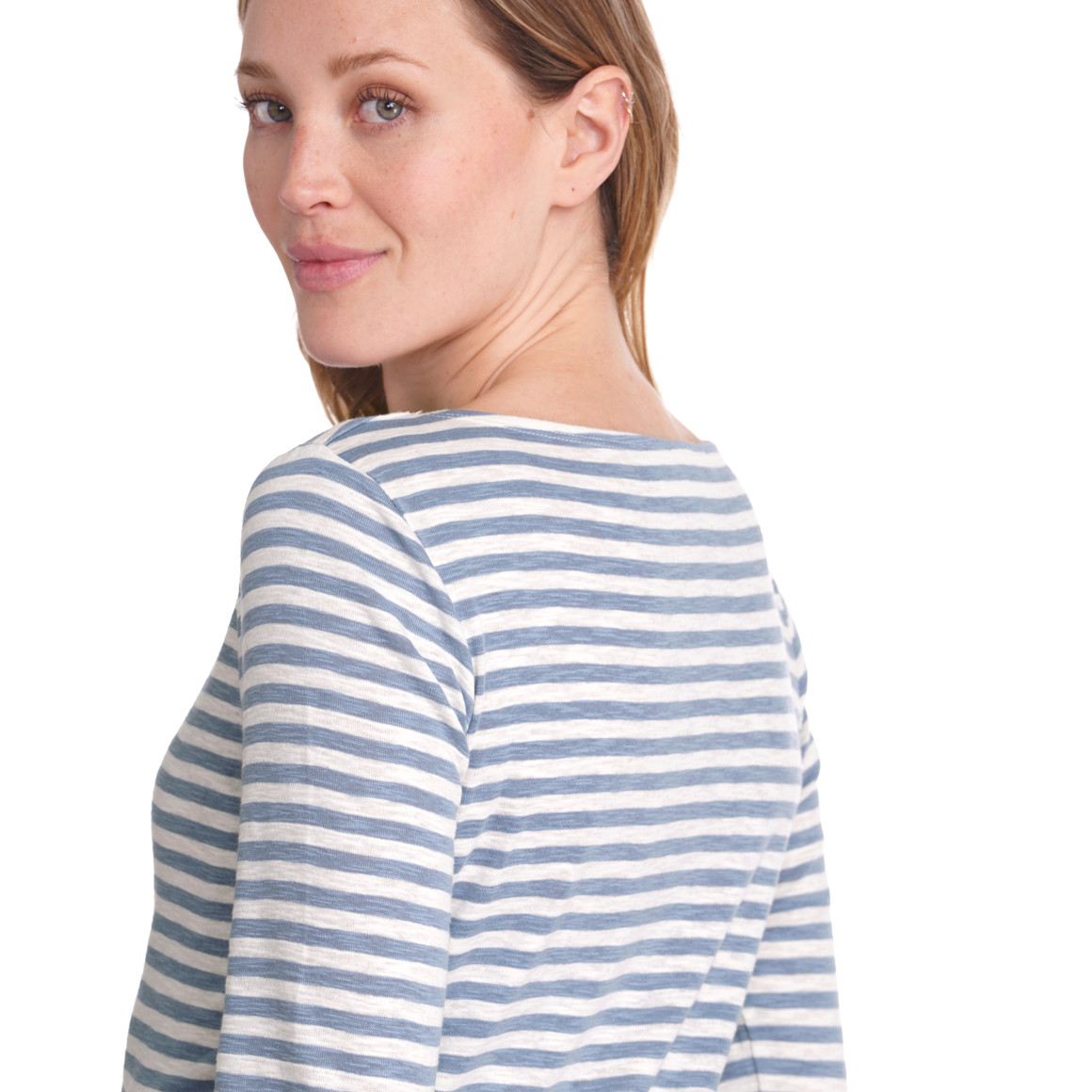 Damen Langarmshirt im Streifen-Dessin