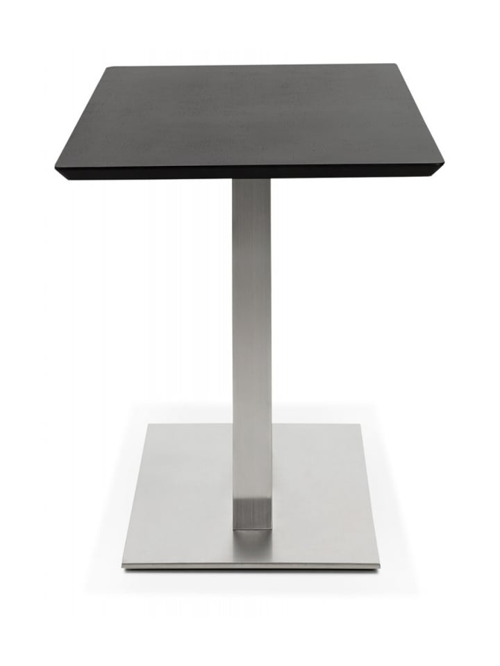 KADIMA DESIGN Esstisch Schwarz Holz Metall | Industrial | MDF & Gebürsteter Stahl in Schwarz günstig kaufen