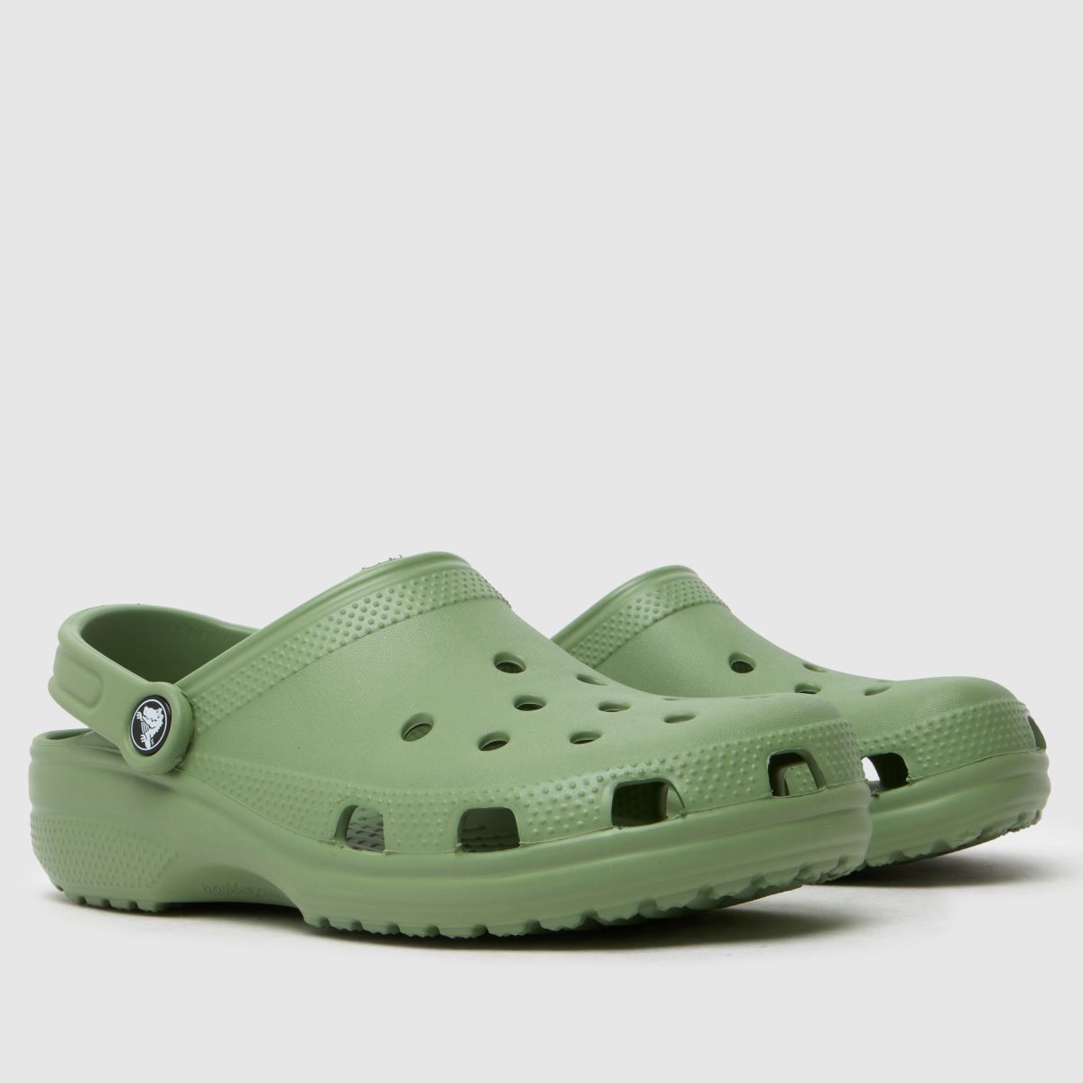 Crocs Classic klumpa szandál zöld színben