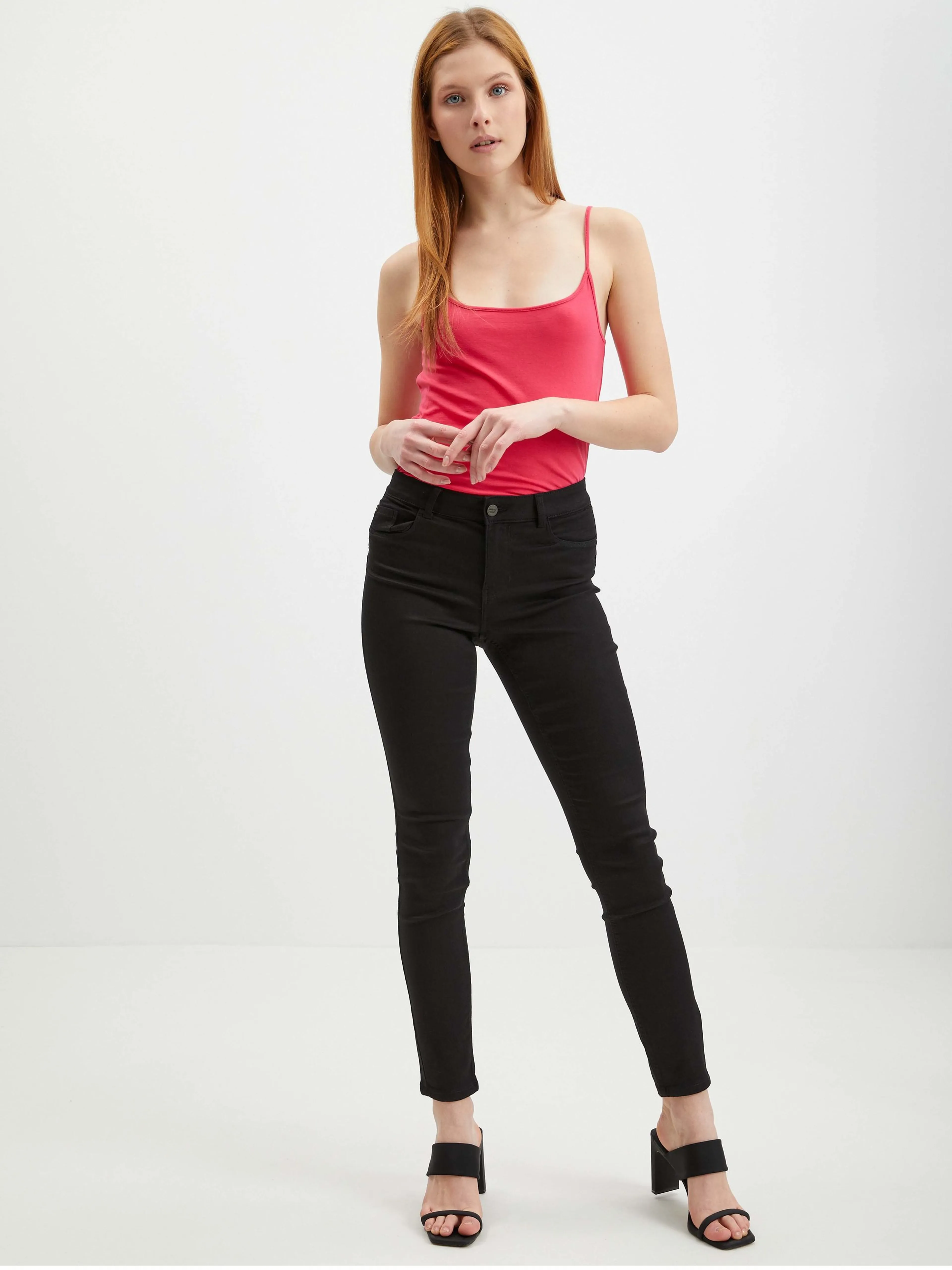 Dunkelrosa Damen Basic Tank Top ORSAY