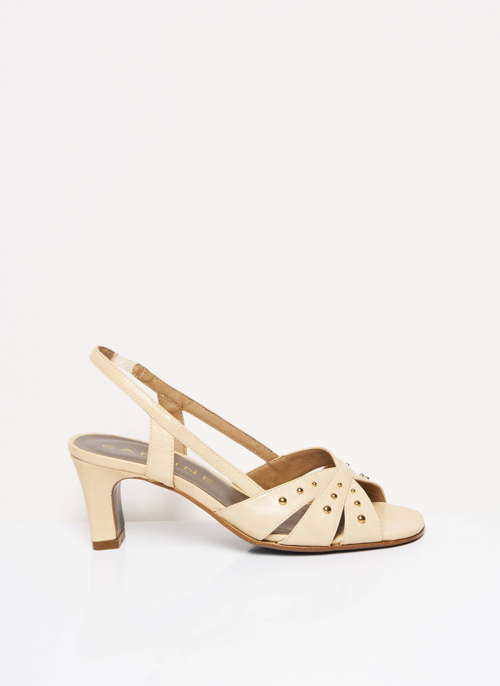 Carline Sandales Nu Pieds Femme couleur beige