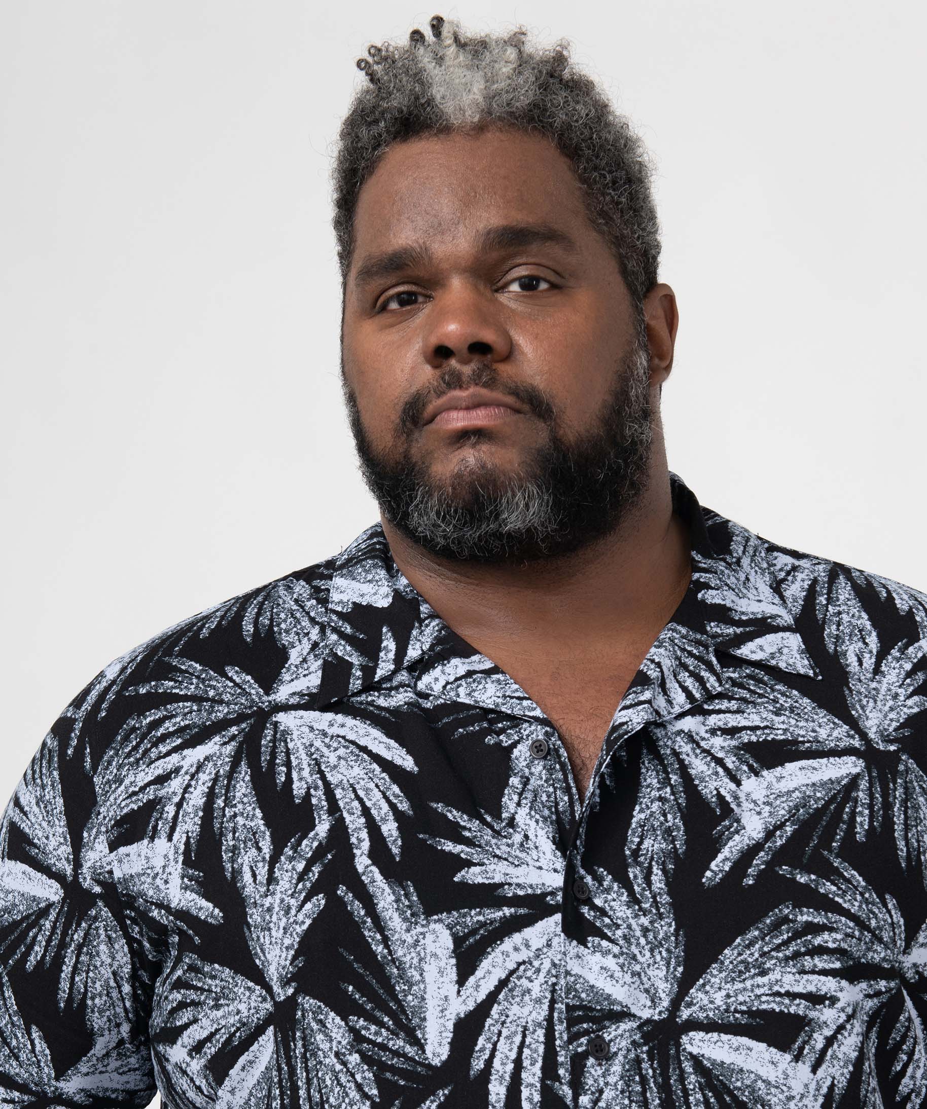 Chemise homme grande taille à manches courtes imprimée noir | GEMO