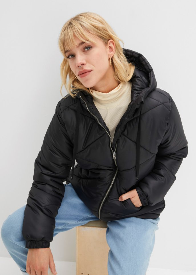Steppjacke mit Kapuze