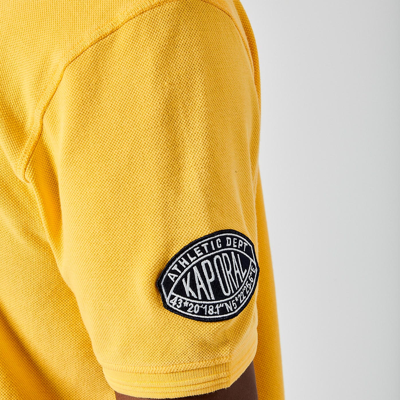 BARNI  Polo jaune Homme en 100% coton bio