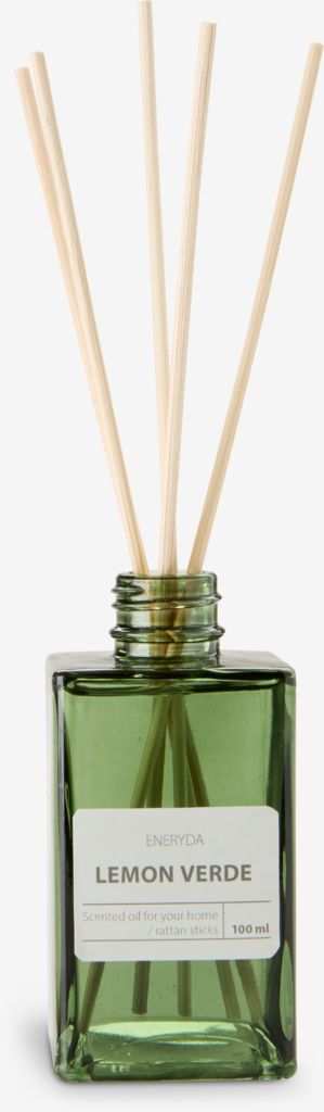 ENERYDA Duftolje med pinner ENERYDA Sitrongrønn 100ml