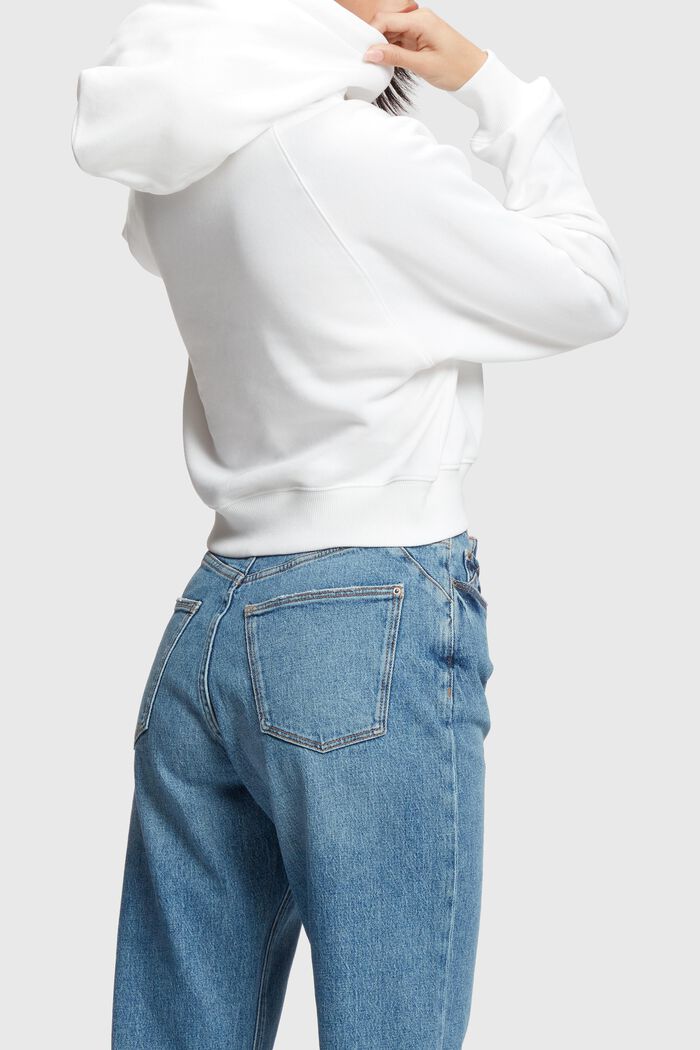 Cropped-Hoodie mit Logo