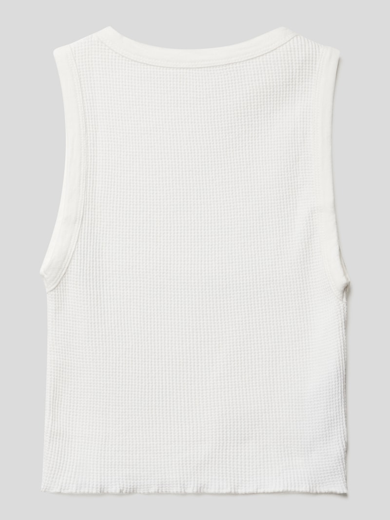Tanktop mit Strukturmuster in ecru