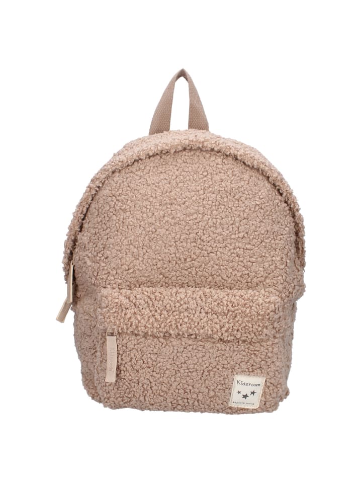 COFI 1453 Kidzroom Rucksack – Kuscheliger Teddystoff Kinderrucksack in Beige günstig kaufen 28 x 28 cm