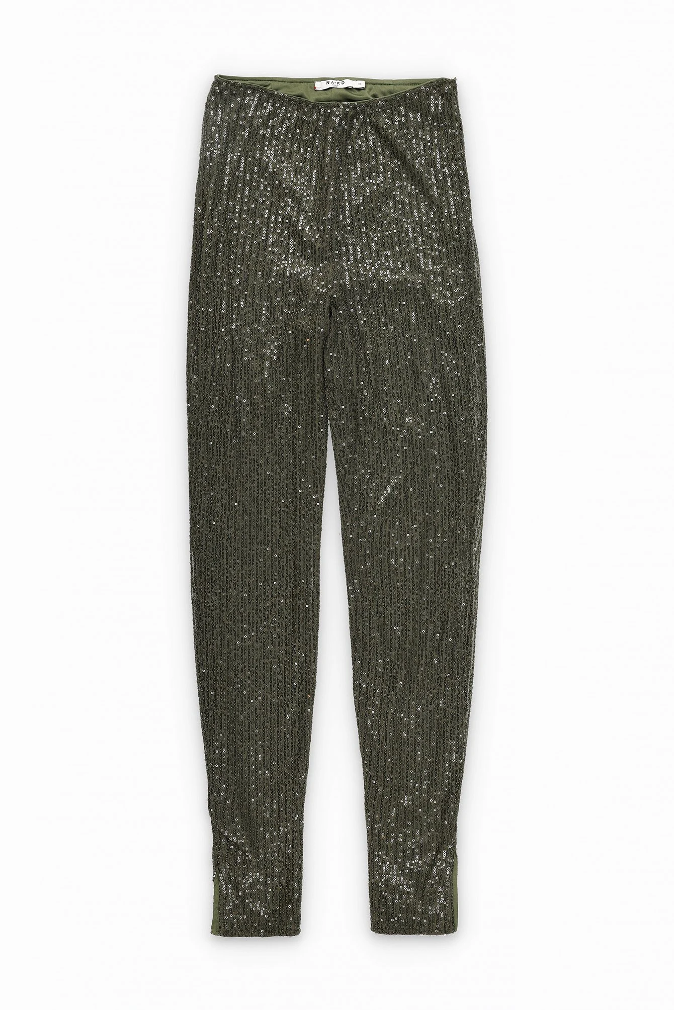 Leggings mit Pailletten und Schlitz