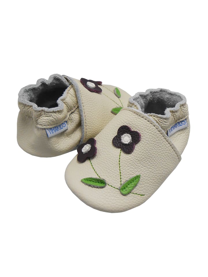 Yalion Baby Krabbelschuhe in Blumen Beige günstig kaufen