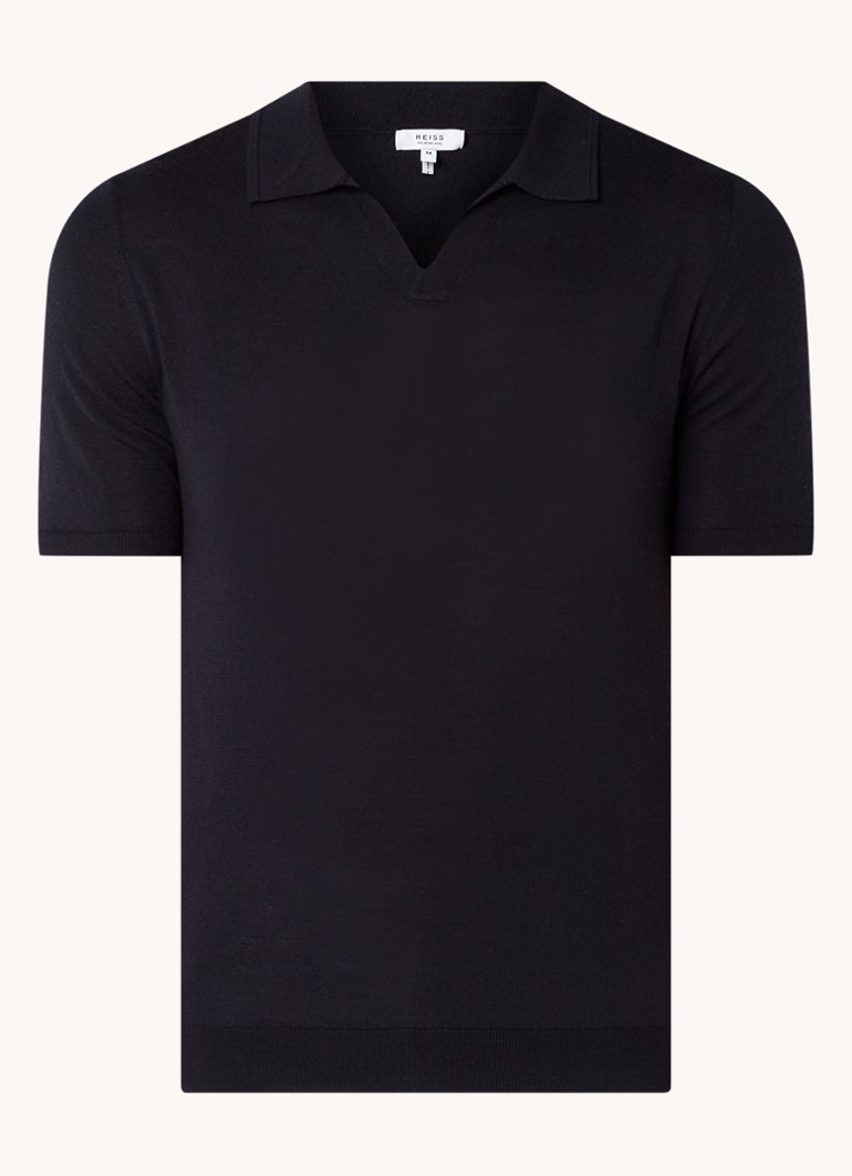 Reiss polo majica regularnog kroja od fino pletene vune
