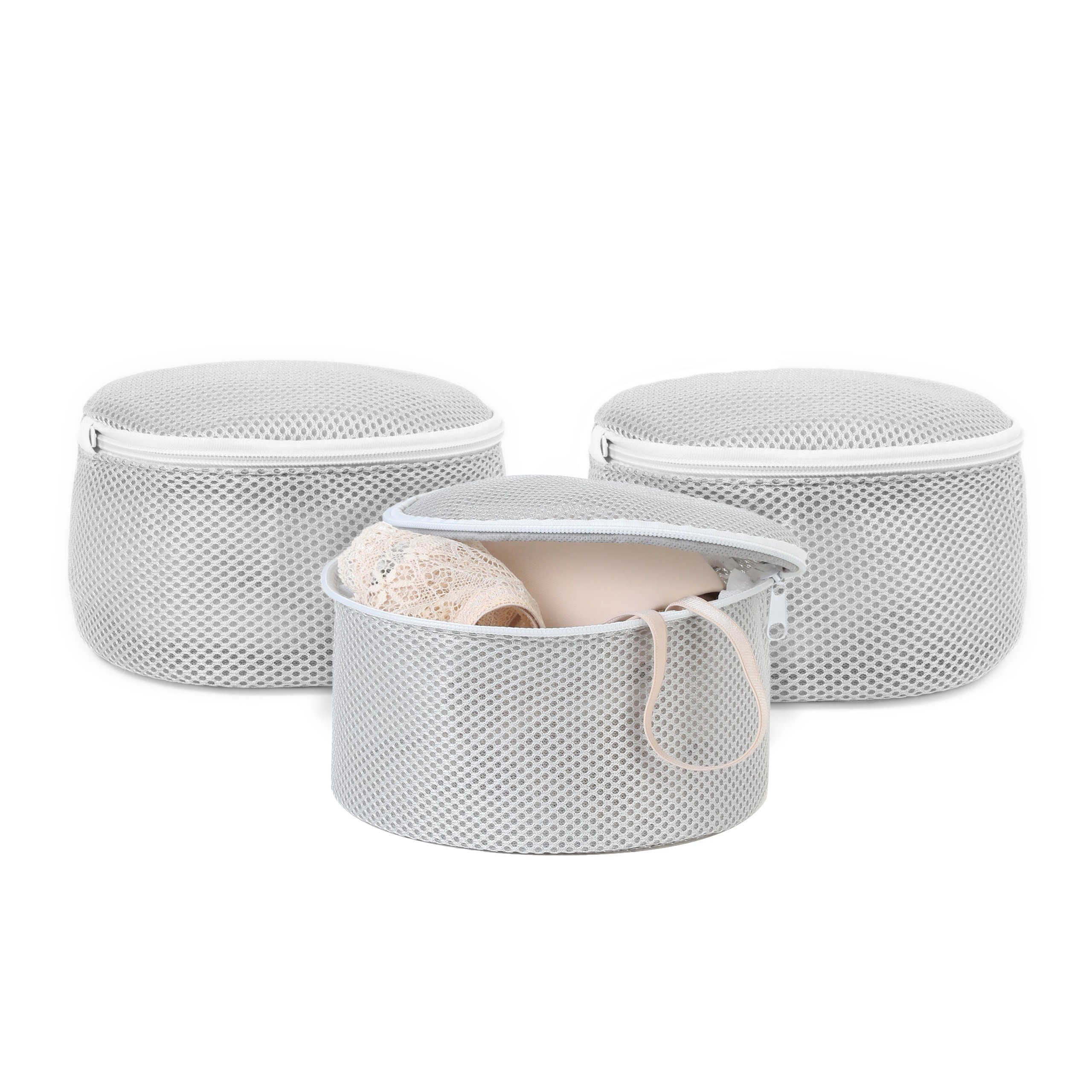 Ocean Home textile Wäschesäckchen Robuste Wäschebeutel 3er Set Wäschetasche,(3er Set, 3-St), Polyester, schont die Wäsche beim Waschen