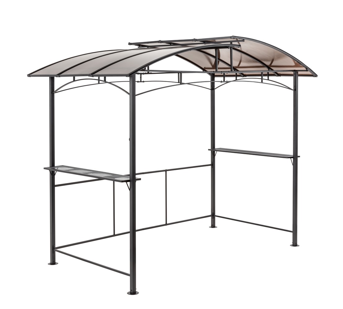 HC Home & Living Aluminium-Grillpavillon, ca. 165 x 275 x 235 cm - Anthrazit