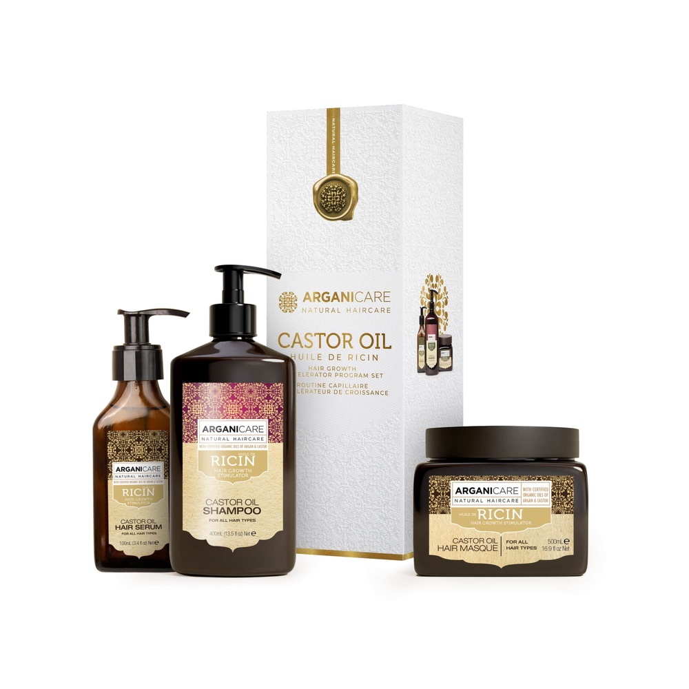 Arganicare Coffret Trio Accélérateur de croissance Shampooing + Masque + Sérum