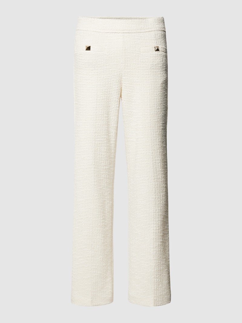 Stoffhose mit Bügelfalten Modell 'FAITH' in offwhite