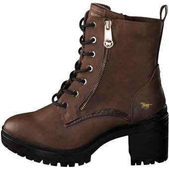 Mustang Schnürstiefelette in braun