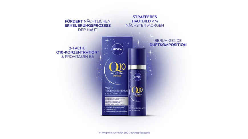 NIVEA Q10 Anti Falten Power Multi regenerierendes Nacht Serum 30 ml