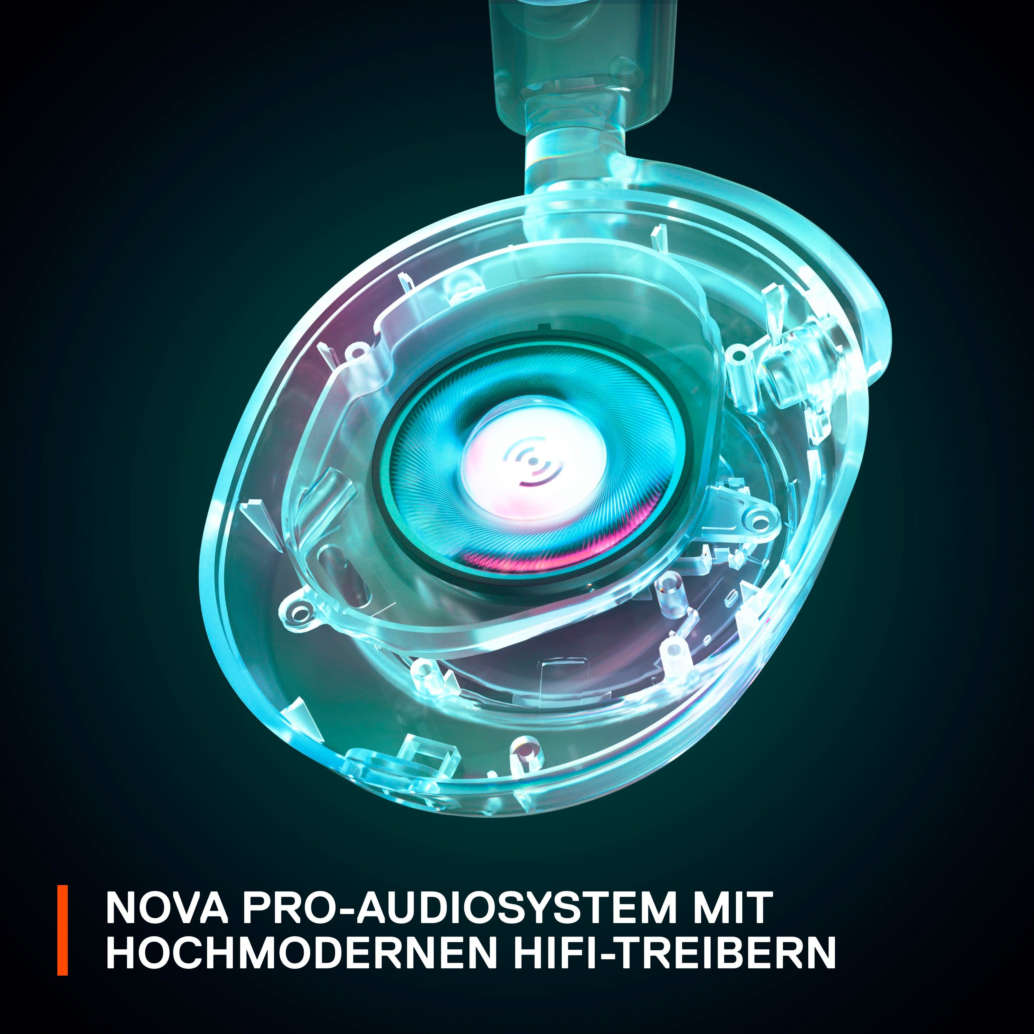 SteelSeries Arctis Nova Pro Wireless X Gaming-Headset (Mikrofon abnehmbar, Noise-Cancelling, Bluetooth, Wireless)