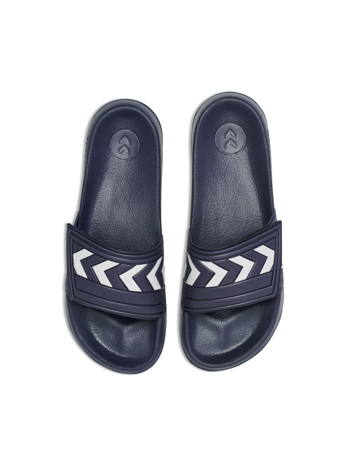 Hummel Hummel Badelatschen Larsen Slipper Erwachsene in DRESS BLUE/WHITE günstig kaufen